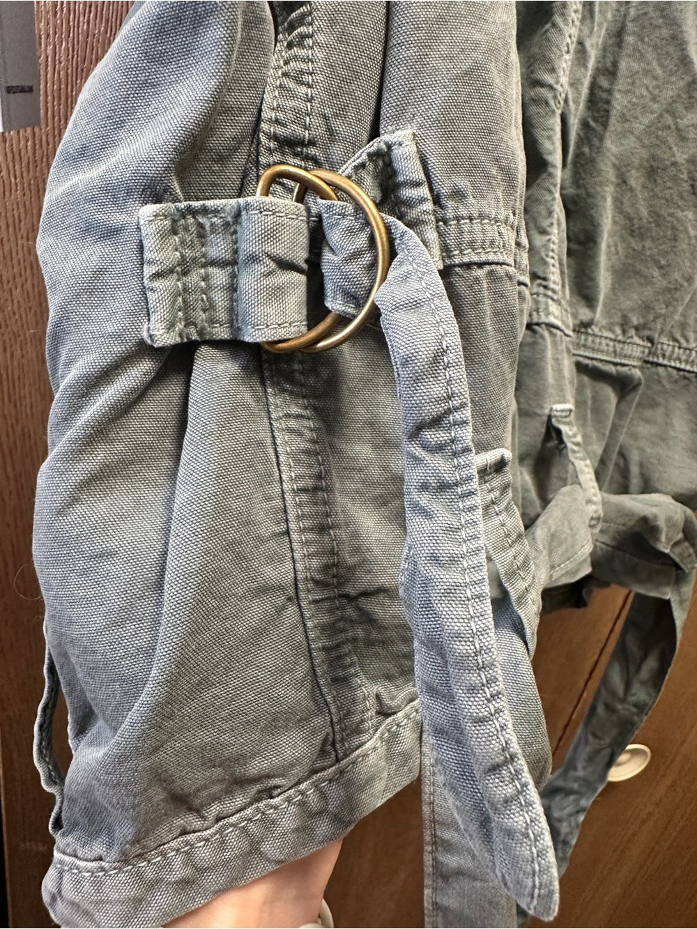 NSF Sage Green Misty Sleeveless Belted Utility Vest - Picture 6 of 10